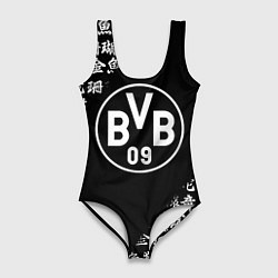 Женский купальник-боди Borussia китайские символы текстура