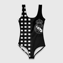 Женский купальник-боди Real Madrid клетка