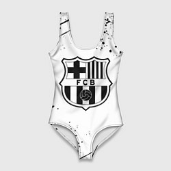 Купальник-боди 3D женский Barcelona брызги красок, цвет: 3D-принт