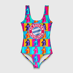 Купальник-боди 3D женский Fortnite x Bayern, цвет: 3D-принт