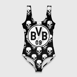Женский купальник-боди Borussia черепа