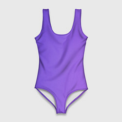 Купальник-боди 3D женский Color purple gradient, цвет: 3D-принт