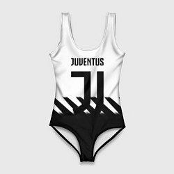 Женский купальник-боди Ювентус полосы геометрия линии