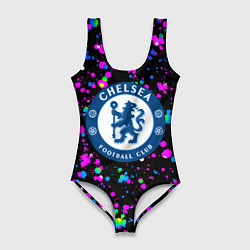 Женский купальник-боди Челси неоновые краски