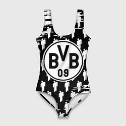 Купальник-боди 3D женский Borussia люди краски, цвет: 3D-принт