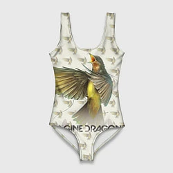 Купальник-боди 3D женский Imagine Dragons: Fly, цвет: 3D-принт