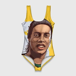 Купальник-боди 3D женский Ronaldinho Art, цвет: 3D-принт