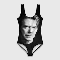 Купальник-боди 3D женский David Bowie: Black Face, цвет: 3D-принт