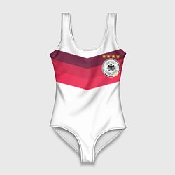 Купальник-боди 3D женский Сборная Германии по футболу, цвет: 3D-принт