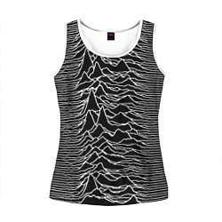 Майка-безрукавка женская Joy Division: Unknown Pleasures, цвет: 3D-белый