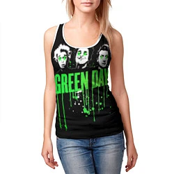 Майка-безрукавка женская Green Day: Acid eyes, цвет: 3D-белый — фото 2