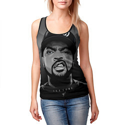 Майка-безрукавка женская Ice Cube: Gangsta, цвет: 3D-черный — фото 2