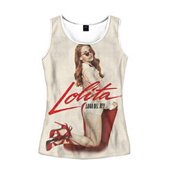 Майка-безрукавка женская Lana Del Rey: Lolita, цвет: 3D-белый