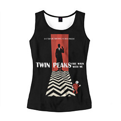 Майка-безрукавка женская Twin Peaks Man, цвет: 3D-черный
