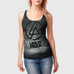Майка-безрукавка женская Linkin Park: Wall, цвет: 3D-белый — фото 2