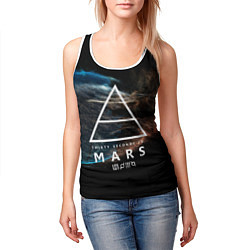 Майка-безрукавка женская 30 Seconds to Mars, цвет: 3D-белый — фото 2