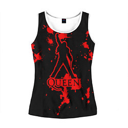 Майка-безрукавка женская Queen: Blood Style, цвет: 3D-белый
