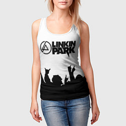 Майка-безрукавка женская LINKIN PARK, цвет: 3D-белый — фото 2