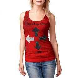 Майка-безрукавка женская Three Days Grace, цвет: 3D-красный — фото 2