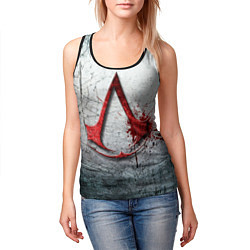 Майка-безрукавка женская Assassins Creed, цвет: 3D-черный — фото 2