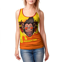 Майка-безрукавка женская Summertime обезьяна, цвет: 3D-красный — фото 2