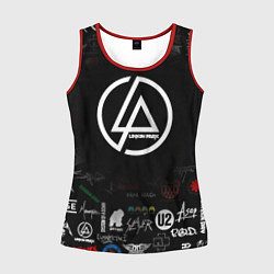 Майка-безрукавка женская LINKIN PARK, цвет: 3D-красный