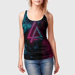 Майка-безрукавка женская LINKIN PARK, цвет: 3D-белый — фото 2