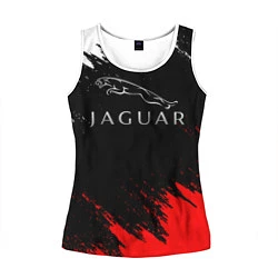 Майка-безрукавка женская Jaguar, цвет: 3D-белый