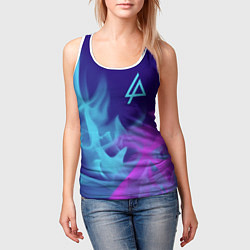 Майка-безрукавка женская LINKIN PARK ЛИНКИН ПАРК, цвет: 3D-белый — фото 2