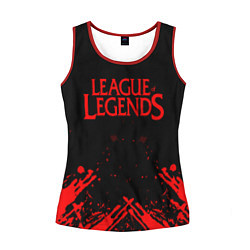 Майка-безрукавка женская League of legends, цвет: 3D-красный