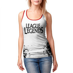 Майка-безрукавка женская League of legends, цвет: 3D-красный — фото 2