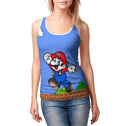 Майка-безрукавка женская Mario, цвет: 3D-белый — фото 2