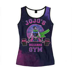 Майка-безрукавка женская JoJo’s Bizarre Adventure Gym, цвет: 3D-черный