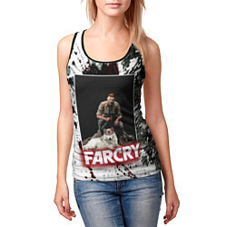 Майка-безрукавка женская FARCRY WOLF, цвет: 3D-черный — фото 2