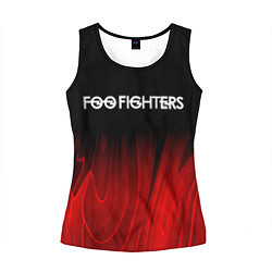 Майка-безрукавка женская Foo Fighters red plasma, цвет: 3D-черный