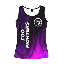 Майка-безрукавка женская Foo Fighters violet plasma, цвет: 3D-черный