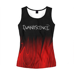 Майка-безрукавка женская Evanescence red plasma, цвет: 3D-черный