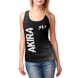 Майка-безрукавка женская Akira glitch на темном фоне: надпись, символ, цвет: 3D-черный — фото 2