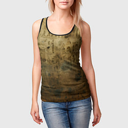 Майка-безрукавка женская Древний папирус, цвет: 3D-черный — фото 2