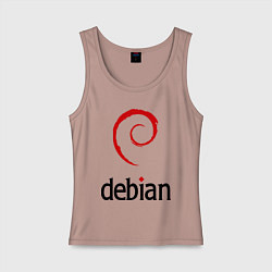 Женская майка Debian