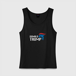 Майка женская хлопок Donald Trump Logo, цвет: черный