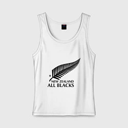 Майка женская хлопок New Zeland: All blacks, цвет: белый