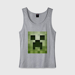 Женская майка Мinecraft creeper