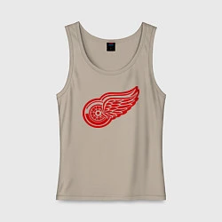 Майка женская хлопок Detroit Red Wings: Pavel Datsyuk, цвет: миндальный