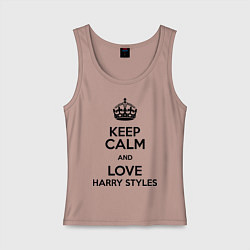 Женская майка Keep Calm & Love Harry Styles