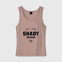Майка женская хлопок Shady records, цвет: пыльно-розовый