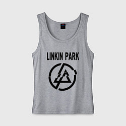 Майка женская хлопок Linkin Park, цвет: меланж