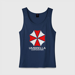 Майка женская хлопок UMBRELLA CORP, цвет: тёмно-синий