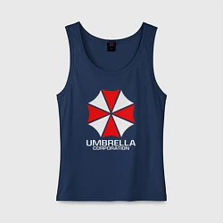 Майка женская хлопок UMBRELLA CORP, цвет: тёмно-синий