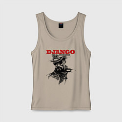 Майка женская хлопок Django, цвет: миндальный